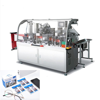 Consommation basse d'énergie humide de machine de conditionnement de chiffons de contrôle de PLC, tissu humide adapté aux besoins du client faisant la machine