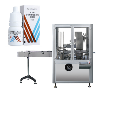 Crème faciale cosmétique automatique pommade bouteilles rondes en carton machine à emballer en carton