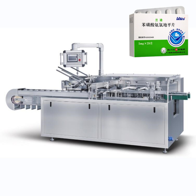 Assurance automatique de la qualité horizontale Facilité d'utilisation Industrie des soins de santé Boîte d'emballage de remplissage Machine de cartonnage