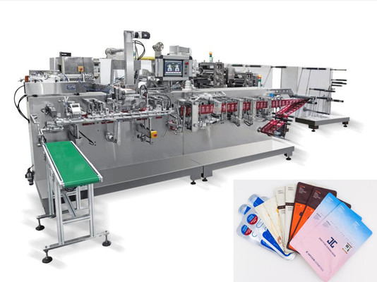 Masque facial à grande vitesse faisant la machine avec la fonction se pliante d'emballage de coupe