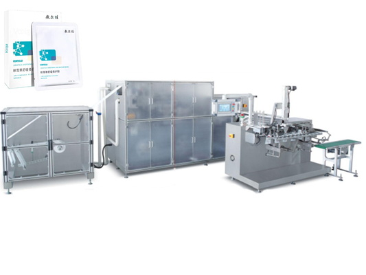Machine faciale automatique de fabrication de masque de puissance de 9,0 kilowatts pour la machine à emballer faciale de masque