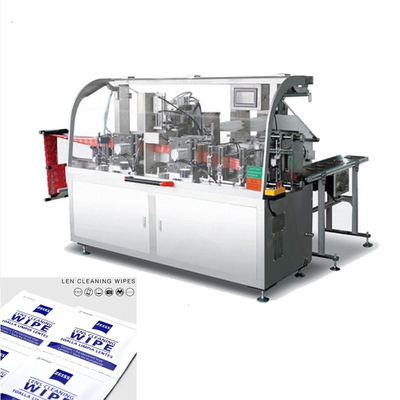 chaîne de production humide de chiffons de 220V 50/60Hz certification de la CE de contrôle de PLC, machine humide de production de chiffons de restaurant