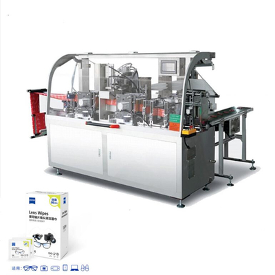 4 côtés scellant la machine à emballer horizontale d'écoulement de sachet, tissu humide antibrouillard de verre en verre faisant la machine