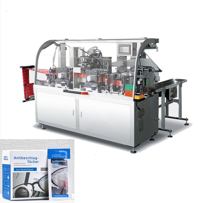 Horizontal mouillez fonctionnement de haute performance de machine d'emballage de chiffons le bon