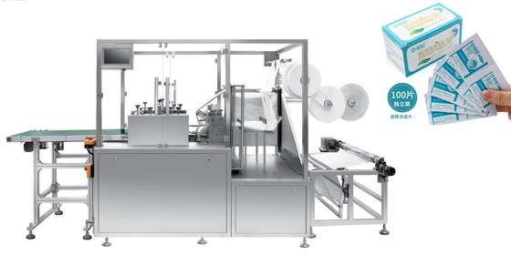 1000 sacs/machine minimum de protection d'alcool, mini machine à emballer humide de empaquetage de tissu