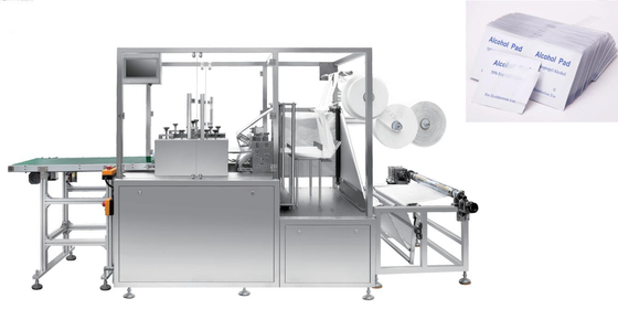 Chiffons humides de stérilisation de machine à emballer de tissu de protection d'alcool