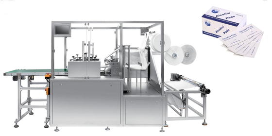 Machine à emballer automatique à grande vitesse d'écouvillon d'alcool régénérant le tissu humide