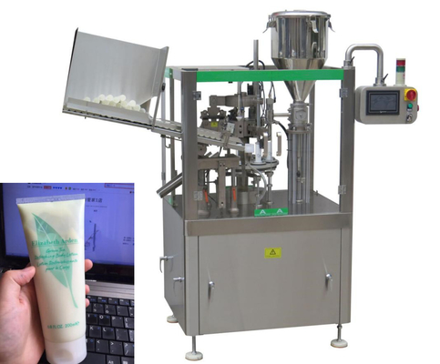 Crème de scellage remplissante de lotion de corps de machine de tube mou en plastique automatique