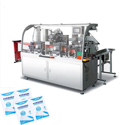 Chiffons humides médicaux pliant opération de seul paquet de machine à emballer la basse, machine à emballer humide de chiffons d'alcool de la CE