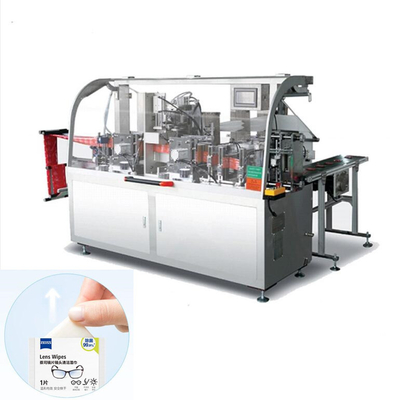 Machine de conditionnement humide faciale de chiffons, machine à emballer sans lavée de chiffons