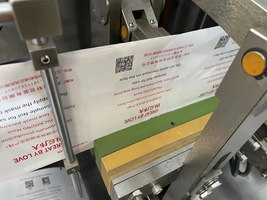 Masque non tissé faisant à machine l'affichage d'écran tactile à grande vitesse d'ordinateur