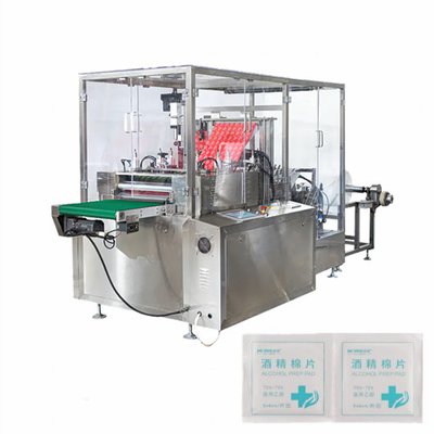 D'alcool médical de 8 de ruelles protections d'alcool protection de coton cosmétique faisant la machine à emballer