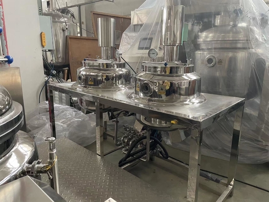 Machines pour le mélange sous vide, homogénéisateurs, réservoirs de mélange de pâtes, machines pour la fabrication de lotions et de crèmes corporelles