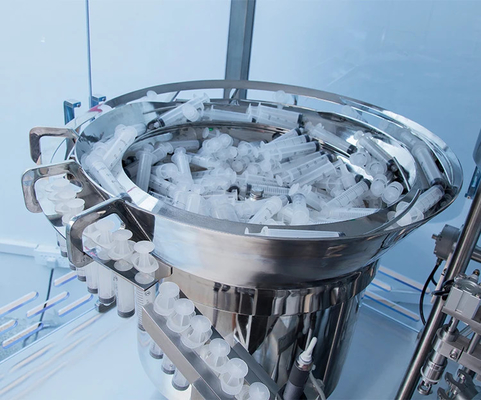Machine de remplissage et d' enveloppe de seringue en plastique jetable automatique pour gel et crème
