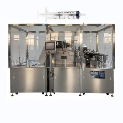 Machine automatique de remplissage de seringue préremplie à rotation pour le gel de remplissage de seringue en plastique