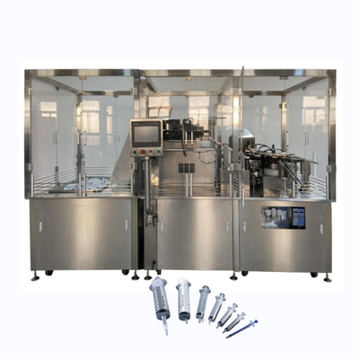 Projet de ligne de seringues pré-remplies de grande capacité, bouchage de bouteille et bouchage de machine automatique de remplissage de haute qualité