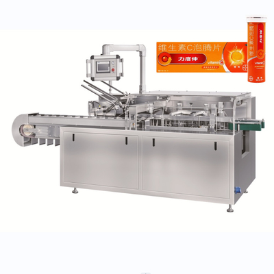 Machine à cartonner des boîtes de carton verticales entièrement automatique pour les bouteilles en tube et les bocaux