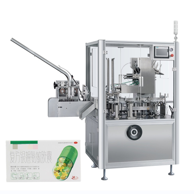 Tablette pharmaceutique en capsule à gel doux en ampoule Machine de cartonnage automatique verticale