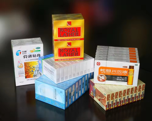 Machine automatique de recouvrement par film de la boîte à savon à parfums