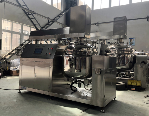 Émulsificateur à vide à grande vitesse Homogénéiseur hydraulique de levage Homogénéiseur à vide Unité Homogénéiseur à vide Cosmétique