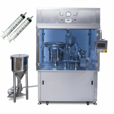 0.5- 80 ml Machine de remplissage de seringue préremplie de capacité Système de commande PLC Siemens Une buse