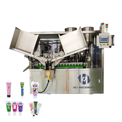 Crème cosmétique, dentifrice, tube en plastique, remplisseur d'emballage, machine à remplir et sceller
