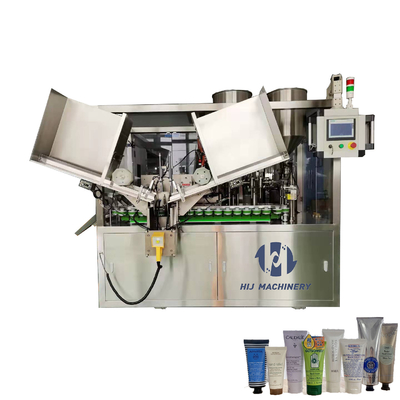 Crème cosmétique, dentifrice, tube en plastique, remplisseur d'emballage, machine à remplir et sceller
