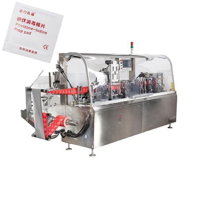 Lingette humide professionnelle d'une seule pièce faisant la machine équipement d'emballage de tissu de cachetage de quatre côtés