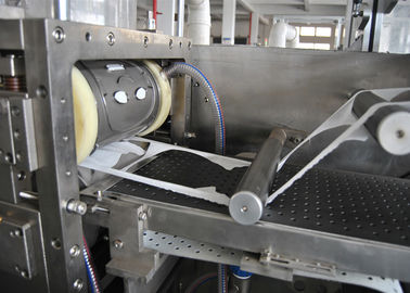 Masque facial automatique de preuve de la poussière faisant la machine de garniture du joint de côté de la machine trois