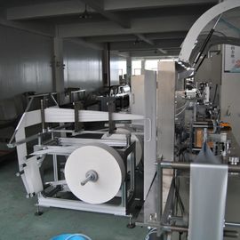 Tissu humide à grande vitesse faisant la machine, machine à emballer humide de serviette de cantine