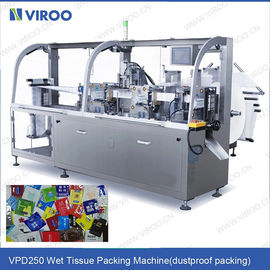 Catégorie humide de la CE de machine de tissus de paquet individuel sanitaire, machine à emballer humide de chiffons de désinfection 100bags/min
