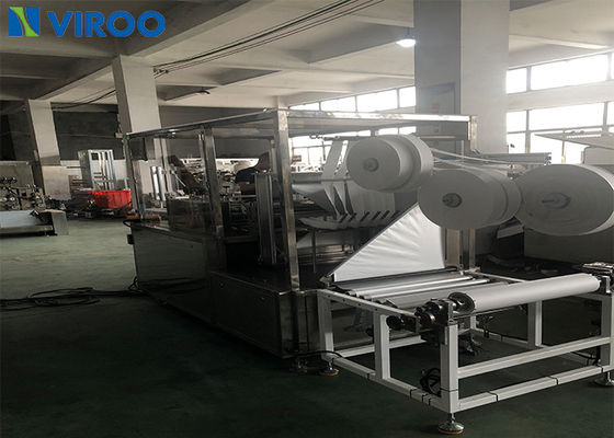 Un chiffon humide fois faisant à machine 4 horizontaux automatiques cachetage latéral