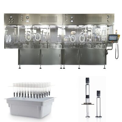 Machine de remplissage et de bouchage automatique de seringues préremplies, seringues en verre, machine de remplissage et de bouchage de gel