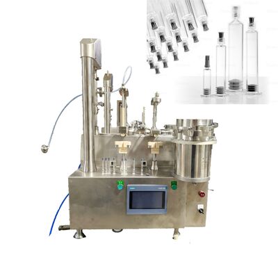 Machine de remplissage de seringues de crème et de pâte pneumatique à haute viscosité à gel de 2 ml.