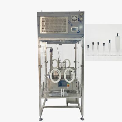 Machine de remplissage de flacons et de seringues préremplies de bureau avec hotte à flux laminaire